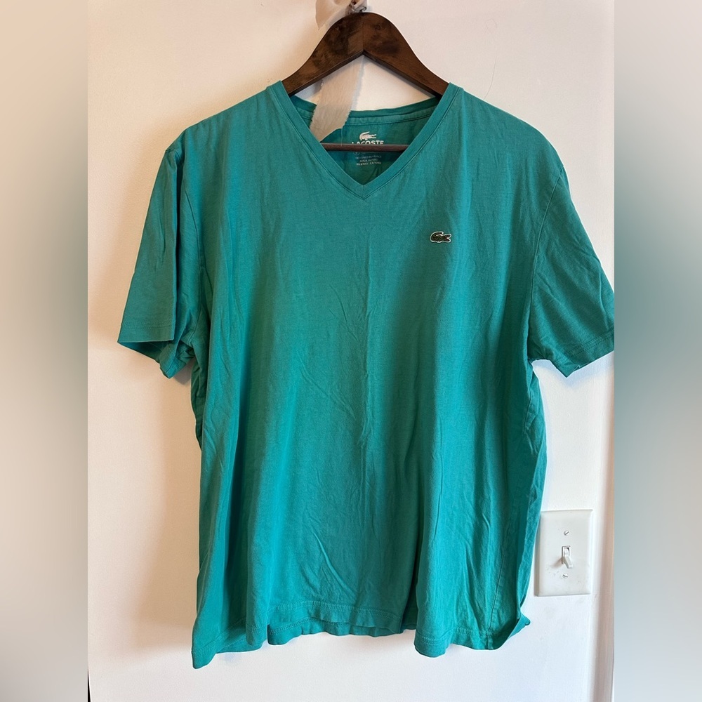 Lacoste Green Cotton T-Shirt